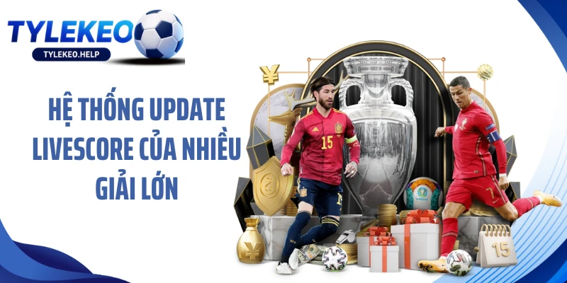 Hệ thống update Livescore của nhiều giải lớn