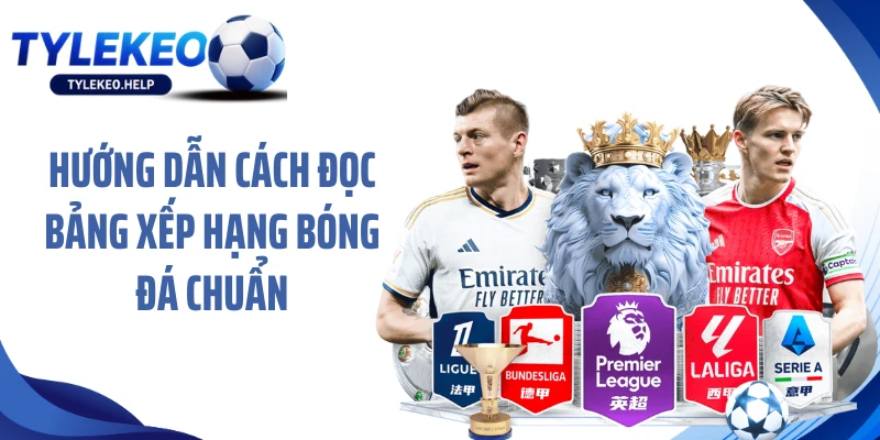 Hướng dẫn cách đọc bảng xếp hạng bóng đá chuẩn